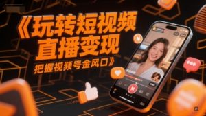 玩转短视频直播变现,把握视频号金风口-沐风资源库