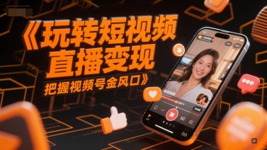 玩转短视频直播变现,把握视频号金风口-沐风资源库