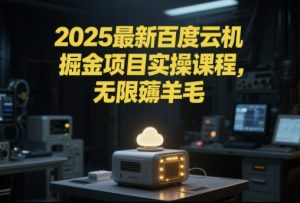 2025最新百度云机掘金项目实操课程单窗口保底5-10元月收益单窗口150+【揭秘】-沐风资源库