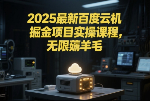 2025最新百度云机掘金项目实操课程单窗口保底5-10元月收益单窗口150+【揭秘】-沐风资源库