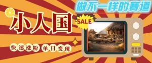 DeepSeek+绘图+视频制作小人国微观视频，小白轻轻松松上手，条条爆款，条条变现，单日就能收益-沐风资源库