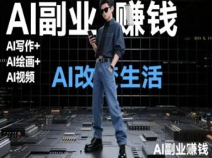 AI改变生活（Ai写作+AI绘画+Ai视频），AI副业挣钱-沐风资源库