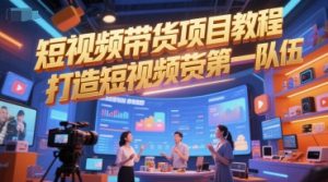 短视频带货项目教程，打造短视频带货第一队伍-沐风资源库