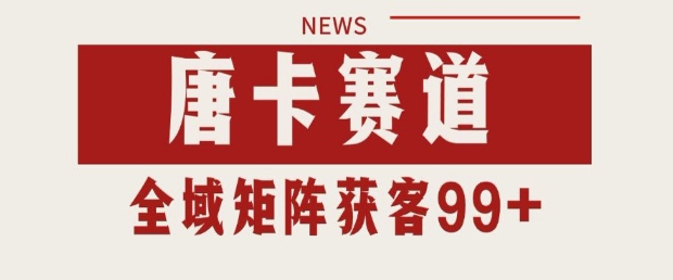 小红书某音唐卡赛道引流获客 自热矩阵日引200+【揭秘】-沐风资源库