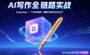 AI写作全链路：DeepSeek结构化Prompt+飞书多维表打造爆款内容体系-沐风资源库