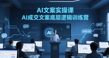 AI文案实操课，AI成交文案底层逻辑训练营-沐风资源库