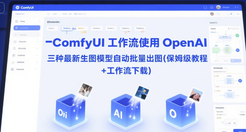 ComfyUI 工作流使用 OpenAI 三种最新生图模型自动批量出图(保姆级教程+工作流下载)-沐风资源库