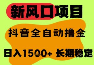 最新风口抖音无人直播掘金，纯暴力项目，无人撸音浪，全自动运行日入1.5k+，可矩阵放大【揭秘】-沐风资源库