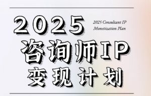7天构建咨询师变现系统,2025咨询师IP变现计划训练营-沐风资源库