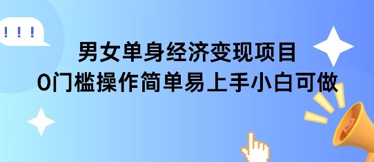 女单身经济项目变现周期长可复购率高日入1k+-沐风资源库