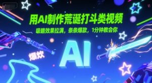 用AI制作荒诞打斗类视频，吸睛效果拉满，条条爆款，1分钟教会你-沐风资源库