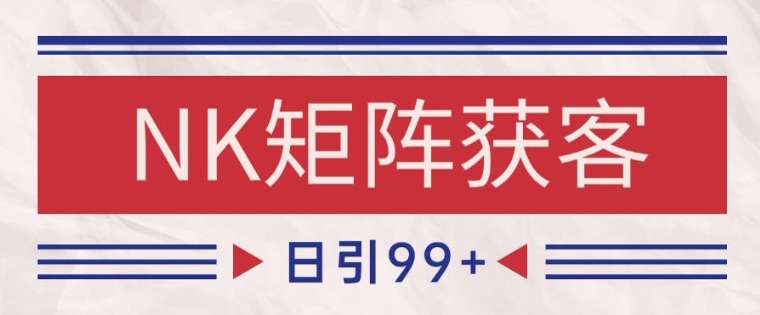 小红书某音NK赛道引流获客 自热矩阵日引200+【揭秘】-沐风资源库