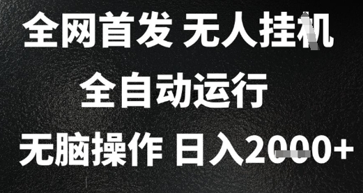 2025首发无人挂G项目，日入2k+，全自动运行，无脑操作，长期稳定 小白可玩【揭秘】-沐风资源库
