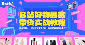 B站好物悬赏带货实战教程，平台流量大，抓住这波带货红利，别再盯着抖音内卷了-沐风资源库