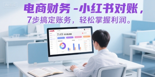 电商财务-小红书对账，7步搞定账务，轻松掌握利润-沐风资源库