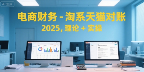 电商财务-淘系天猫对账2025，理论+实操-沐风资源库