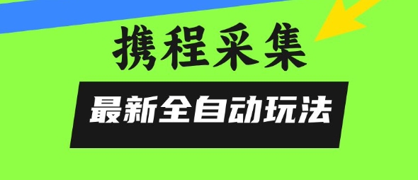 携程信息采集全自动玩法，0风控，无脑开干【揭秘】-沐风资源库