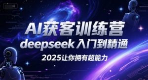 AI获客训练营，deepseek入门到精通，2025让你拥有超能力-沐风资源库