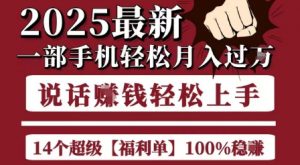 起航哥10个项目8个100%挣钱项目，2025最新一部手机轻松月入过W，简单轻松，无脑操作-沐风资源库