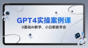 GPT4实操案例课，0基础AI教学，小白都能学会-沐风资源库