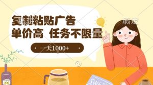 最新零撸小项目，项目特别简单，复制粘贴抖音广告即有收益，认真做一天搞个1k+很轻松【揭秘】-沐风资源库
