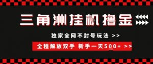三角洲全自动挂G撸金，新手轻松一天5张+，无脑搬砖【揭秘】-沐风资源库