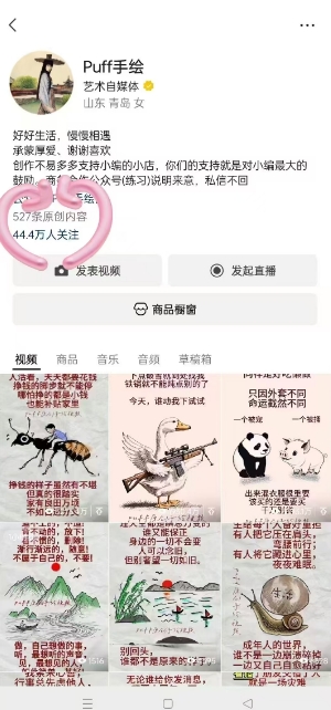 Puff手绘视频号分成项目，三天过分成计划，简单易上手，适合新手-沐风资源库