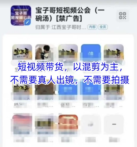 宝子哥头部团队短视频带货，以混剪为主，不需要真人出镜，不需要拍摄【更新8月】-沐风资源库