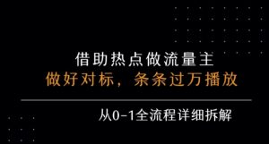 公众号流量主之景点吐槽，引发共鸣，条条过万播放，单篇收益50-3张，从0-1全流程详细拆解-沐风资源库