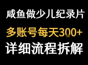 闲鱼卖纪录片1单3块钱  1天几十单-沐风资源库