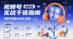 视频号实战干货指南，视频号直播全攻略（音频）-沐风资源库