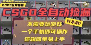 CSGO自动捡漏项目，最新独家玩法，一个手机即可操作，新手小白轻松月入1W+，操作简单易上手【揭秘】-沐风资源库