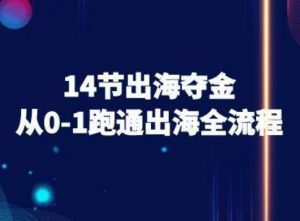 14节出海夺金从0-1跑通出海全流程-跨境电商教程-沐风资源库