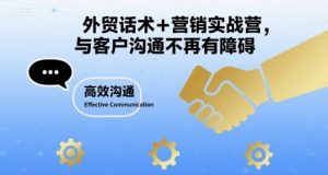 外贸话术+营销实战营，与客户沟通不再有障碍-沐风资源库
