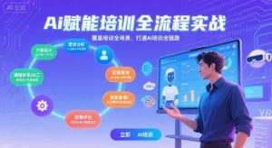 AI赋能培训全流程实站，覆盖培训全场景，打通 Al培训全链路-沐风资源库