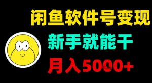 闲鱼软件号变现，新手就能干，月入5k+-沐风资源库