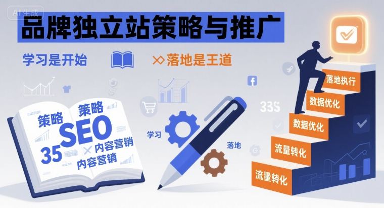 品牌独立站策略与推广，学习是开始，落地是王道-沐风资源库