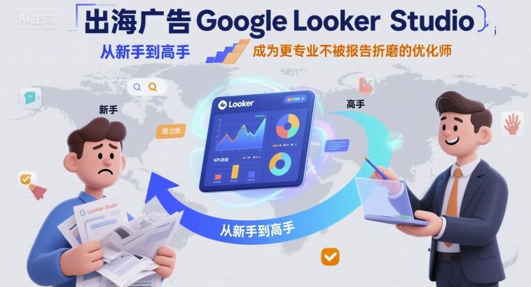 出海广告Google Looker Studio从新手到高手，成为更专业不被报告折磨的优化师-沐风资源库