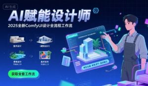 AI赋能设计师， 2025全新comfyui设计全流程工作流 ，室内-建筑-景观-美术，零基础直接上手-沐风资源库