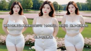 微胖女孩舞蹈AI视频制作提示词（含绘图词、视频词） 跳舞+视频教程-沐风资源库