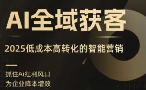 AI全域获客实训营，2025低成本高转化的智能营销，精准找客，高效营销-沐风资源库