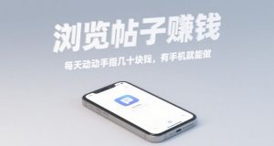 浏览帖子挣钱，每天动动手指几十米，有手机就能做【揭秘】-沐风资源库