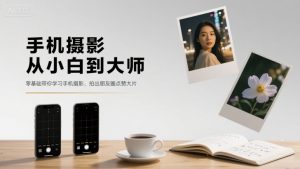手机摄影从小白到大师，零基础带你学习手机摄影，拍出朋友圈点赞大片-沐风资源库