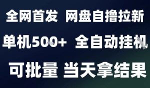 2025最新九月网盘自撸拉新，全自动运行，解放双手，日入5张+，小白可玩，批量操作【揭秘】-沐风资源库