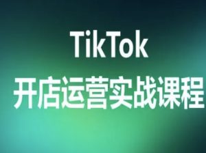 TikTok开店运营实战课程，TK跨境电商实操全流程-沐风资源库