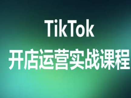 TikTok开店运营实战课程，TK跨境电商实操全流程-沐风资源库