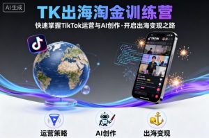 TK出海淘金训练营，助你快速掌握TikTok运营与AI创作，开启出海变现之路-沐风资源库