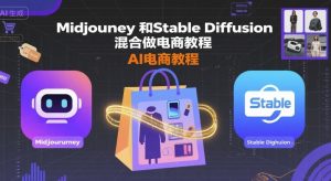 Midjourney和Stable Diffusion混合做电商教程-ai电商教程-沐风资源库