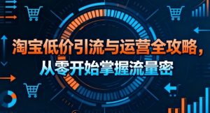 淘宝低价引流与运营全攻略，从零开始掌握流量密码-沐风资源库