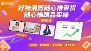 好物混剪随心推带货，随心推跟品实操-沐风资源库